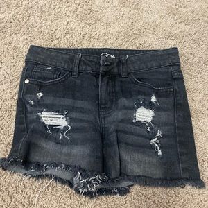 art class(target) black denim jean shorts